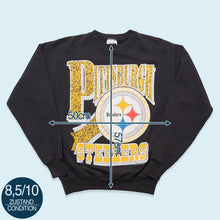 Lade das Bild in den Galerie-Viewer, Tultex Sweatshirt Pittsburgh Steelers 1994, schwarz, M