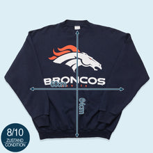 Lade das Bild in den Galerie-Viewer, Logo 7 Sweatshirt Denver Broncos 1997, blau, L/XL