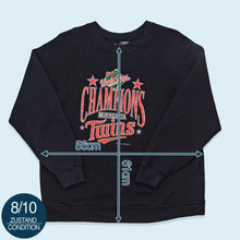 Lade das Bild in den Galerie-Viewer, Logo 7 Sweatshirt Minnesota Twins World Series 1987, schwarz, M/L