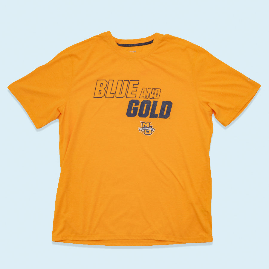 Champion T-Shirt Blue & Gold Marquette, gelb, XL