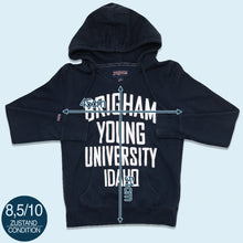 Lade das Bild in den Galerie-Viewer, Jansport Hoodie Damen Brigham Young University Idaho, blau, M