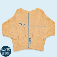 Lade das Bild in den Galerie-Viewer, Strickpullover "Handmade", gelb, M