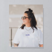 Lade das Bild in den Galerie-Viewer, HOM T-Shirt "Vintage Allstars" 90er single stitch gecropped, weiß, L breit
