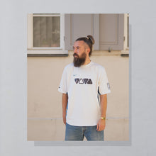 Lade das Bild in den Galerie-Viewer, Nike x Viva Trikot &quot;Promo Nummer 2&quot; 2000er Y2K, weiß/grau, L
