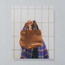 Lade das Bild in den Galerie-Viewer, Handtasche "echtes Leder" 70er/80er Made in Italy, braun
