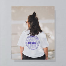 Lade das Bild in den Galerie-Viewer, HOM T-Shirt "Vintage Allstars" 90er single stitch gecropped, weiß, L breit
