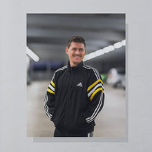 Lade das Bild in den Galerie-Viewer, Adidas Trainingsjacke 1999, schwarz/gelb, L/XL
