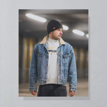 Lade das Bild in den Galerie-Viewer, Lee Jacke "storm rider" blanket lined 70er/80er, blau, M/L
