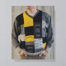 Lade das Bild in den Galerie-Viewer, Carlo Colucci Strickpullover, grau, L/XL
