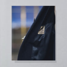 Lade das Bild in den Galerie-Viewer, Pefri Modell Mantel "Spezialanfertigung aus Kamelhaar und Wolle" 50er/60er, blau, L
