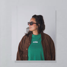 Lade das Bild in den Galerie-Viewer, New Fast Bomberjacke "echtes Leder" 90er, braun, M/L
