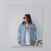 Lade das Bild in den Galerie-Viewer, Rifle Hemd "pearl snap" 00er, blau, XL
