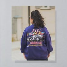 Lade das Bild in den Galerie-Viewer, Jerzees Sweatshirt "Touring Car Championships 1996" Made in the USA, lila, XL/XXL
