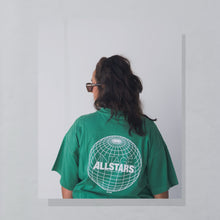 Lade das Bild in den Galerie-Viewer, Etirel T-Shirt "Vintage Allstars" 90er, grün, L/XL boxy
