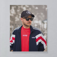 Lade das Bild in den Galerie-Viewer, T-Shirt dick "Vintage Allstars" 80er single stitch, rot, M schmal
