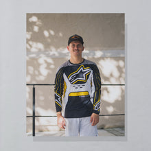 Lade das Bild in den Galerie-Viewer, Alpinestars Trikot "Racer Jersey" Deadstock 00er, schwarz/weiß, M/L
