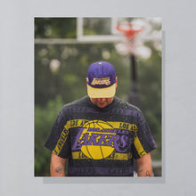 Lade das Bild in den Galerie-Viewer, Salem T-Shirt &quot;Los Angeles Lakers&quot; Made in the USA Single Stitch 90er, schwarz, XL
