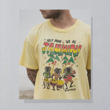 Lade das Bild in den Galerie-Viewer, Dorsett Tee&#39;s T-Shirt &quot;Bahamas Jammin&quot; 90er single stitch, gelb eingefärbt, L
