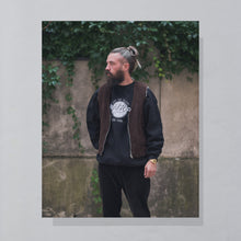 Lade das Bild in den Galerie-Viewer, Cordweste &quot;sherpa lined&quot; 90er/00er, braun, L
