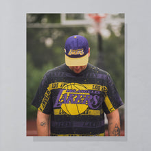 Lade das Bild in den Galerie-Viewer, Salem T-Shirt &quot;Los Angeles Lakers&quot; Made in the USA Single Stitch 90er, schwarz, XL
