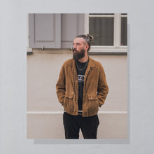 Lade das Bild in den Galerie-Viewer, Souverän Jacke &quot;suede&quot; 80er/90er, braun, L
