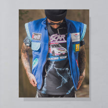 Lade das Bild in den Galerie-Viewer, Nascar T-Shirt &quot;Thunder &amp; Lightning Nascar Racing Team&quot;, schwarz, M/L schmal
