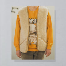 Lade das Bild in den Galerie-Viewer, Weste "reine Schurwolle" 90er, beige, L/XL
