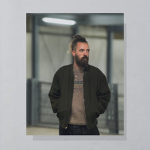 Lade das Bild in den Galerie-Viewer, Wendejacke 80er mit leichten Schulterpolstern Made in Austria, grün, L
