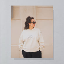 Lade das Bild in den Galerie-Viewer, Adidas Sweatshirt "Logo embroidered" 1999 Made in Turkey, beige, L/XL
