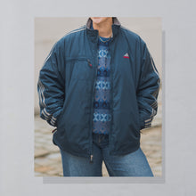 Lade das Bild in den Galerie-Viewer, Adidas Jacke &quot;fleece lined&quot; 90er, blau, L/XL
