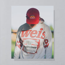 Lade das Bild in den Galerie-Viewer, Hoodie &quot;Budweiser&quot; 90er Made in Canada, grau, L breit
