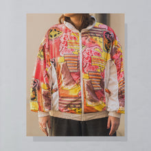 Lade das Bild in den Galerie-Viewer, Rodeo Trainingsjacke 90er, weiß/rot, M/L

