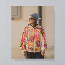 Lade das Bild in den Galerie-Viewer, Rodeo Trainingsjacke 90er, weiß/rot, M/L
