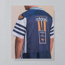 Lade das Bild in den Galerie-Viewer, Adidas Trikot 90er, blau/weiß, XL/XXL
