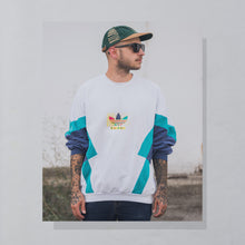 Lade das Bild in den Galerie-Viewer, Adidas Sweatshirt &quot;trefoil&quot; 90er, weiß, L
