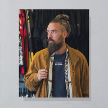 Lade das Bild in den Galerie-Viewer, Longsleeve "Vintage Allstars", blau, XL
