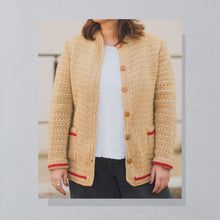 Lade das Bild in den Galerie-Viewer, Strickjacke 80er/90er, braun, M/L Damen
