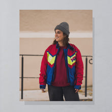 Lade das Bild in den Galerie-Viewer, Wellbrock &amp; Co. Jacke &quot;Motorradjacke Team Honda&quot; 90er, blau/rot, M/L
