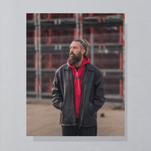 Lade das Bild in den Galerie-Viewer, Jacke &quot;echtes Leder&quot; 90er, schwarz, XL
