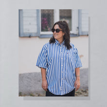 Lade das Bild in den Galerie-Viewer, Tommy Hilfiger Hemd Made in Saipan, blau/weiß, XL
