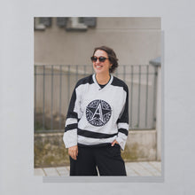 Lade das Bild in den Galerie-Viewer, All Star Cafe Sweatshirt &quot;New York&quot; 90er, schwarz/weiß, L/XL
