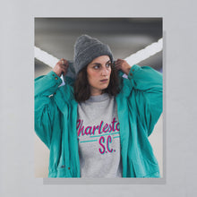 Lade das Bild in den Galerie-Viewer, Hanes Sweatshirt &quot;Charleston S.C.&quot; Made in the USA 1992, grau, L/XL
