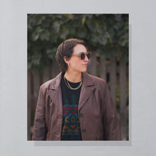 Lade das Bild in den Galerie-Viewer, Jockey Strickpullover "crazy pattern" 90er, schwarz, L/XL
