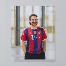 Lade das Bild in den Galerie-Viewer, Adidas Trikot "FC Bayern München" 2014 climacool, rot/blau, L
