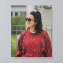 Lade das Bild in den Galerie-Viewer, Carlo Colucci Sweatshirt 90er made in Germany, rot, L breit
