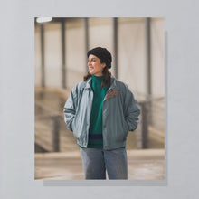 Lade das Bild in den Galerie-Viewer, Strickpullover 90er Made in France, grün/blau, L/XL
