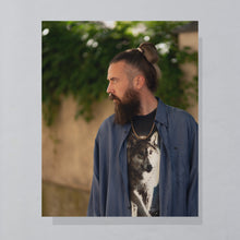 Lade das Bild in den Galerie-Viewer, Marc Gibaldi Hemd &quot;100% Seide&quot; 90er, blau, XL

