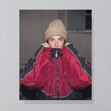 Lade das Bild in den Galerie-Viewer, Nike Winterjacke &quot;swoosh&quot; 90er, rot/schwarz, XL
