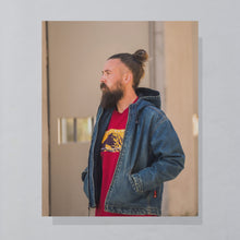 Lade das Bild in den Galerie-Viewer, Riggs by Wrangler Jacke &quot;Jeans crazy fade&quot; 90er/00er, blau, L breit
