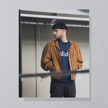 Lade das Bild in den Galerie-Viewer, Lederjacke 80er mit Schulterpolster, braun, M/L Damen

